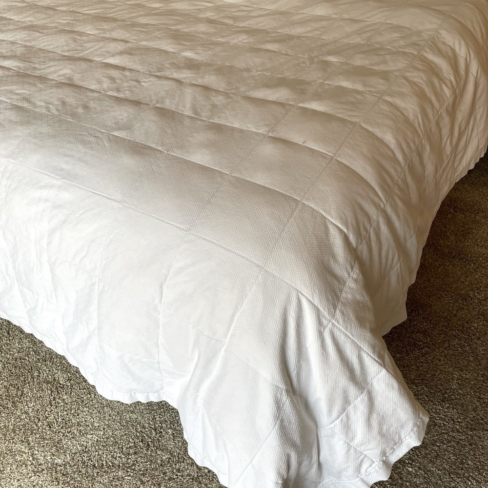 Hotel‎ Collection Hungarian Down Quilted Comforter Full/Queen White Pima Cotton